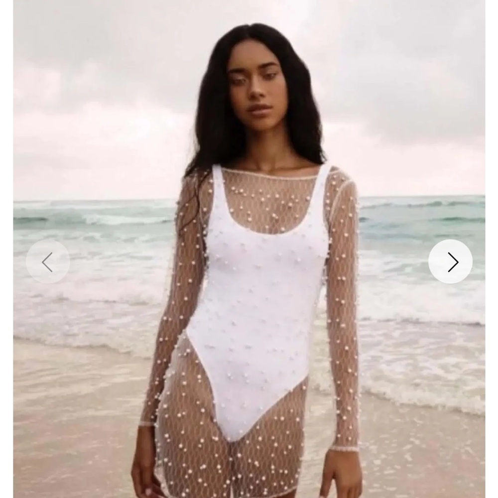 Ezili | Sheer Pearl Swimsuit Cover-Up